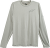 Pursue Performance Long-Sleeve T-Shirt - Silver - Medium - Lutzka's Garage