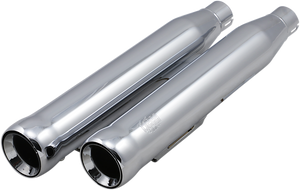 3" Neighbor Hater Mufflers for 91-17 Dyna - Chrome - Lutzka's Garage