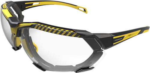 FF4 Sunglasses - Foam - Black/Yellow - Clear - Lutzka's Garage