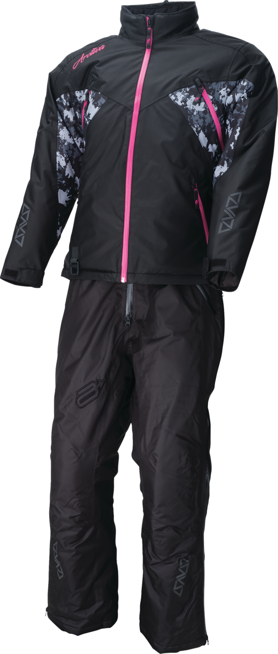 Womens Pivot 7 Jacket - Black/Camo Gray/Pink - XS - Lutzka's Garage