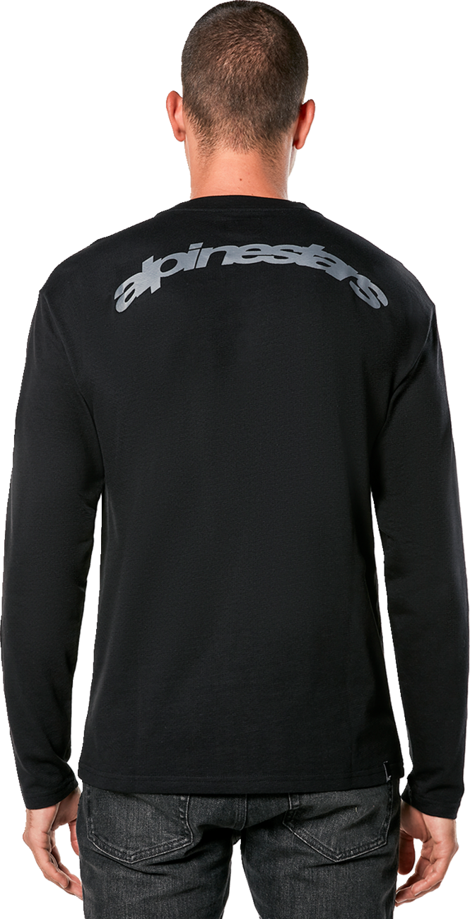 Inclinate Mesh Long-Sleeve T-Shirt - Black - Medium - Lutzka's Garage