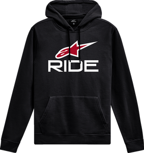 Ride 4.0 Pullover Hoodie - Black/Red/White - Medium - Lutzka's Garage