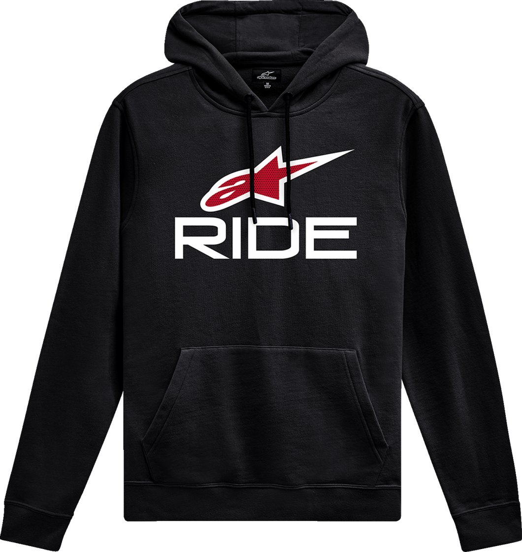 Ride 4.0 Pullover Hoodie - Black/Red/White - Medium - Lutzka's Garage