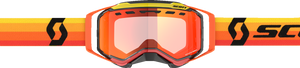 Prospect Snow Cross Goggle - Orange/Yellow - Dual Lens - Enhancer Red Chrome