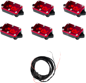 Rock Light - Red - 6 Pack - Lutzka's Garage