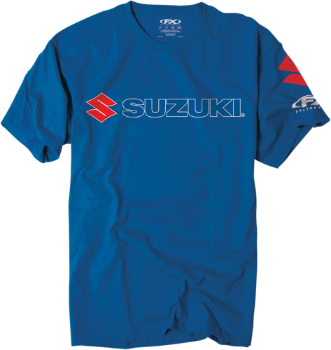 Suzuki Team T-Shirt - Royal Blue - Medium - Lutzka's Garage