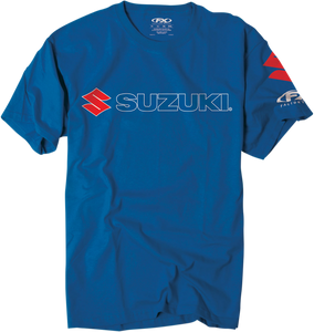 Suzuki Team T-Shirt - Royal Blue - Medium - Lutzka's Garage