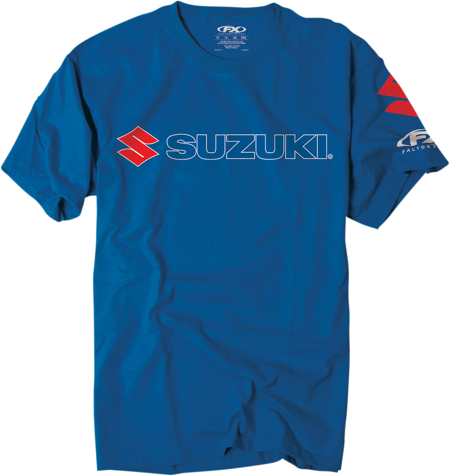 Suzuki Team T-Shirt - Royal Blue - Medium - Lutzka's Garage