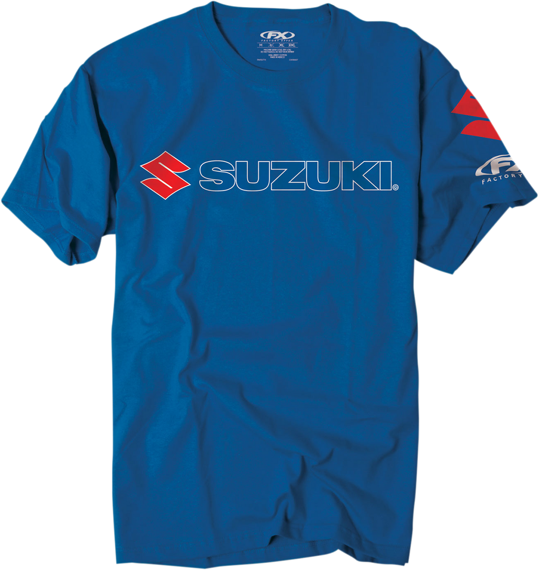 Suzuki Team T-Shirt - Royal Blue - Medium - Lutzka's Garage