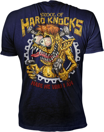 Skool of Hard Knocks T-Shirt - Blue - Large - Lutzka's Garage