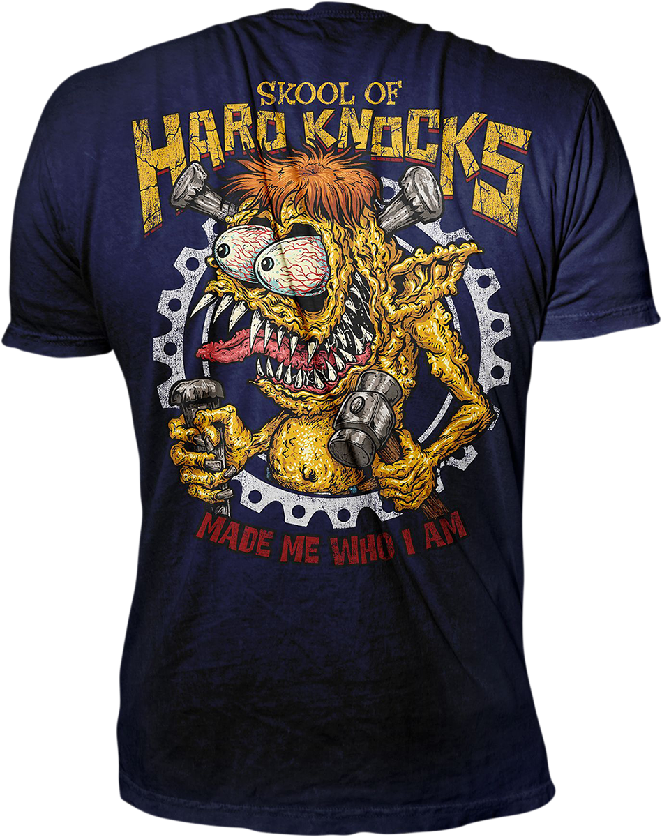 Skool of Hard Knocks T-Shirt - Blue - Large - Lutzka's Garage