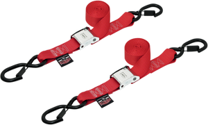 Cam Tie-Downs - 1-1/2" x 5-1/2 - Red - Lutzka's Garage