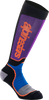 MX Plus Socks - Black/Purple/Blue/Orange - Medium - Lutzka's Garage