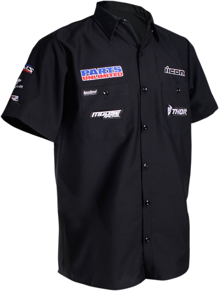 Parts Unlimited Shop Shirt - Black - Small - Lutzka's Garage