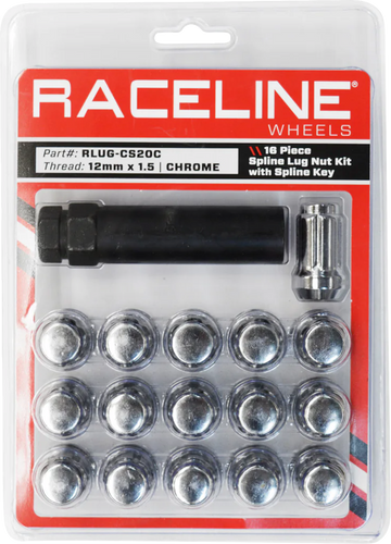 Lug Nuts - Spline Socket - 12 mm x 1.5