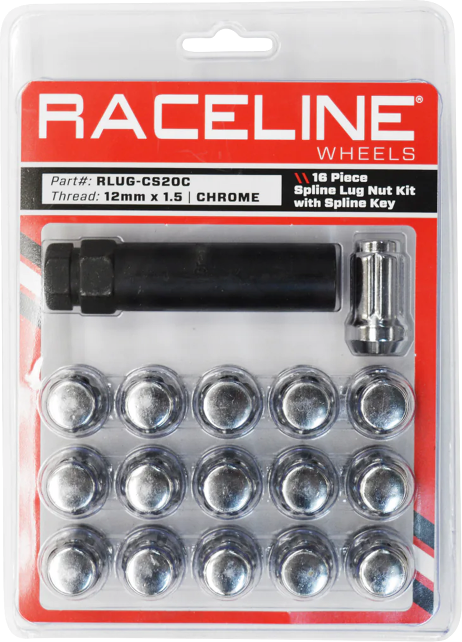 Lug Nuts - Spline Socket - 12 mm x 1.5