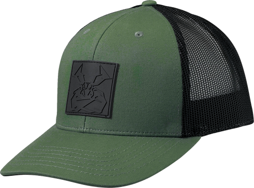 Moose Agroid Embossed Hat - Green/Black - One Size - Lutzka's Garage