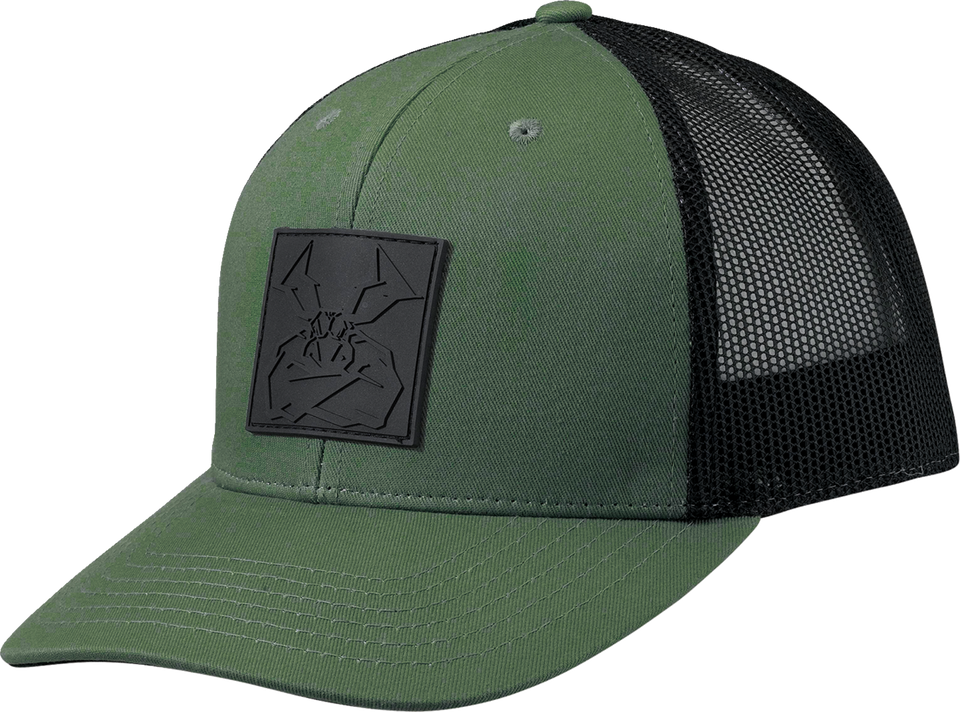 Moose Agroid Embossed Hat - Green/Black - One Size - Lutzka's Garage