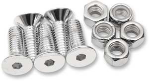 Mounting Hardware Kit with Nuts - Brake Rotor - Socket-Head/Countersunk - 1" - Lutzka's Garage