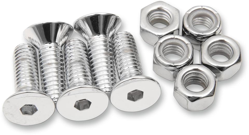 Mounting Hardware Kit with Nuts - Brake Rotor - Socket-Head/Countersunk - 5/8"