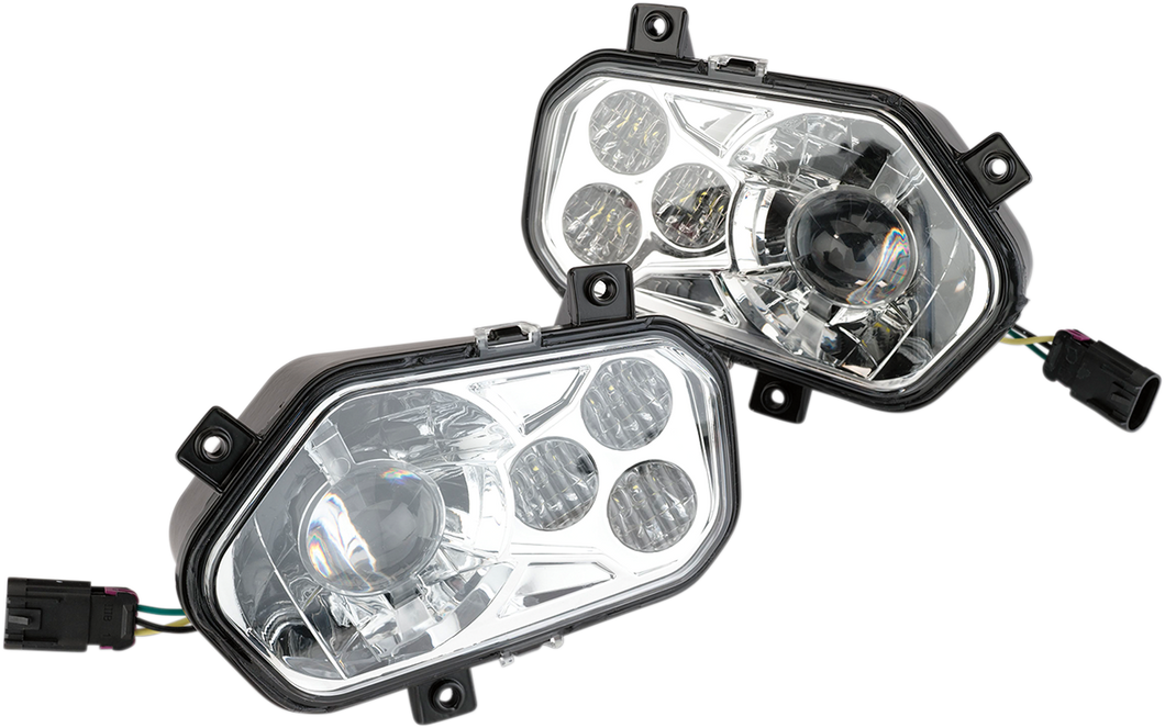 LED Headlight - RZR800/900 - Clear - Lutzka's Garage