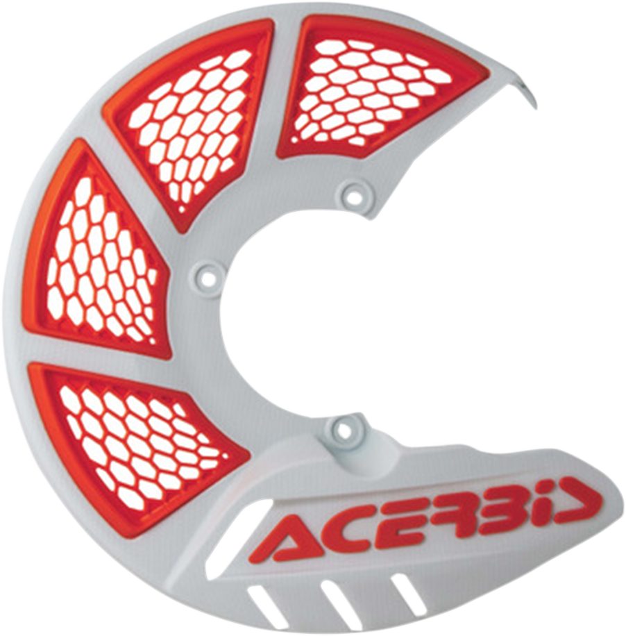 X-Brake Disc Cover - White/ 16 Orange