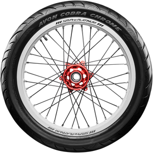 Tire - Cobra Chrome AV91 - Front - 100/90-19 - Wide Whitewall - 57V