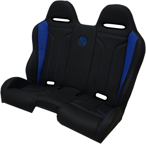 Performance Bench Seat - Black/Blue - Polaris 14-20 - Lutzka's Garage