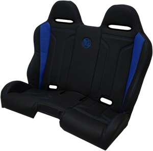 Performance Bench Seat - Black/Blue - Polaris 14-20 - Lutzka's Garage