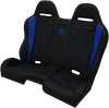 Performance Bench Seat - Black/Blue - Polaris 14-20 - Lutzka's Garage