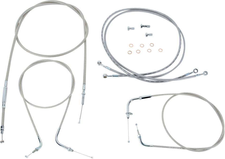 Cable Line Kit - 15" - 17" - XVS1300 - Stainless Steel - Lutzka's Garage