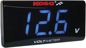 Super Slim Volt Meter - Blue Digits - 2.22" W x 1.06" H x 0.43" D