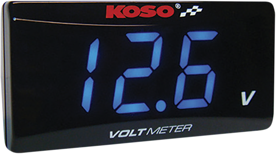 Super Slim Volt Meter - Blue Digits - 2.22" W x 1.06" H x 0.43" D