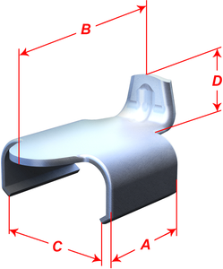 Guide Track Clips - 0.438" Clip Length - 10 Pack