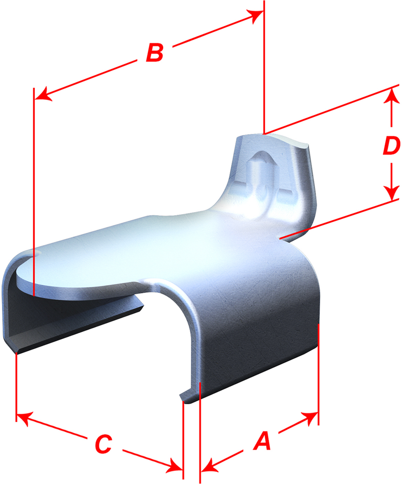 Guide Track Clips - 0.438" Clip Length - 10 Pack