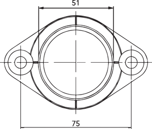 Carburetor Mounting Flange - Yamaha