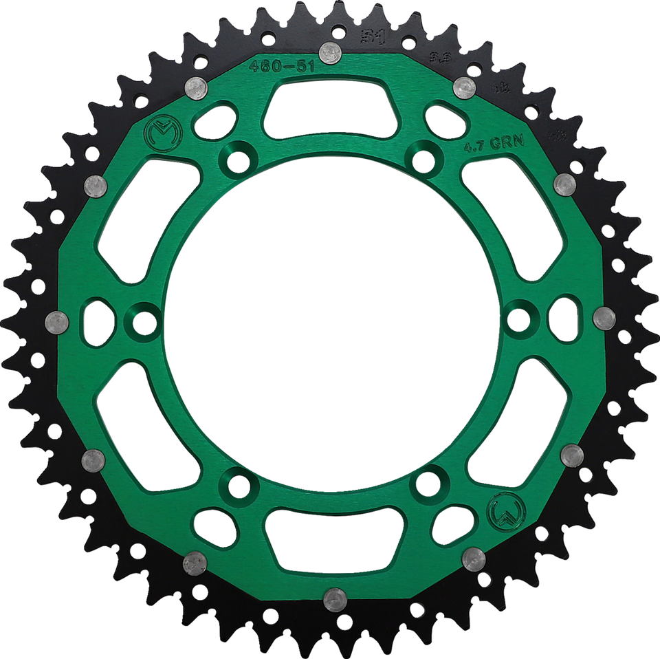 Dual Sprocket - Green - 51 Tooth - Lutzka's Garage