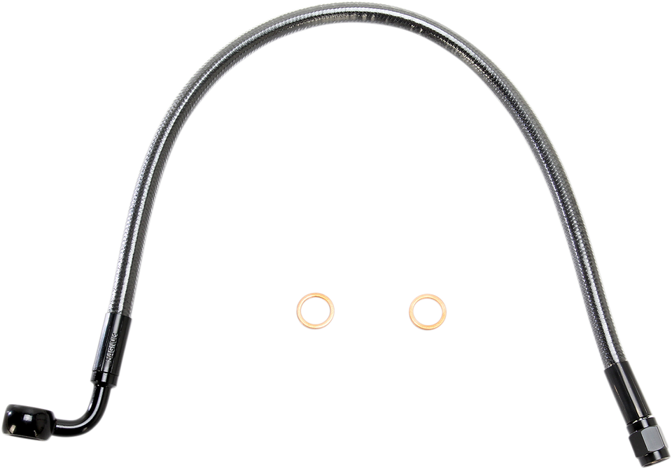 Brake Line - 10 mm-90° - 17" - Black Pearl