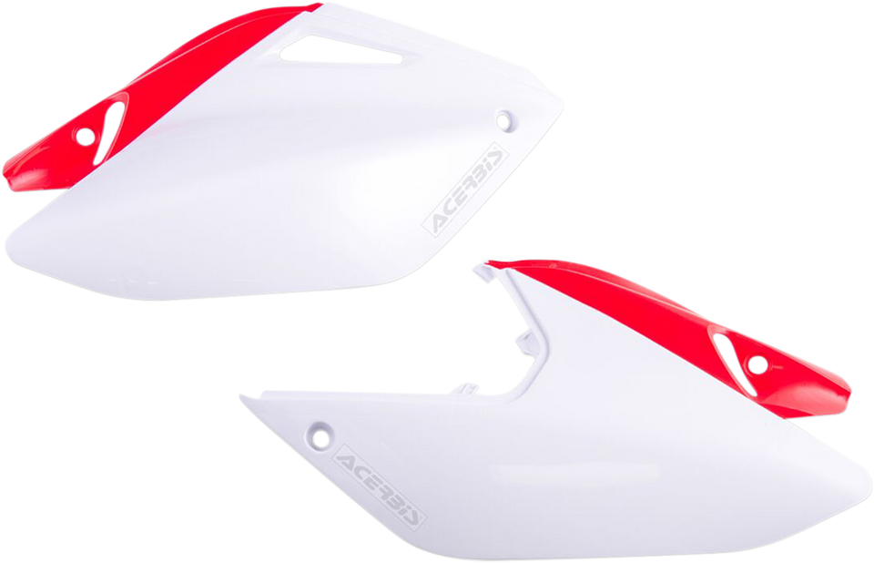 Side Panels - White/Red - Lutzka's Garage