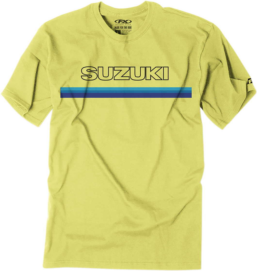 Suzuki Throwback T-Shirt - Yellow - Medium - Lutzka's Garage