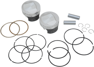 Tracker™ Series Piston Kit - 3.528" - 1340 cc 80 Cubic Inch - +0.030" - Evolution