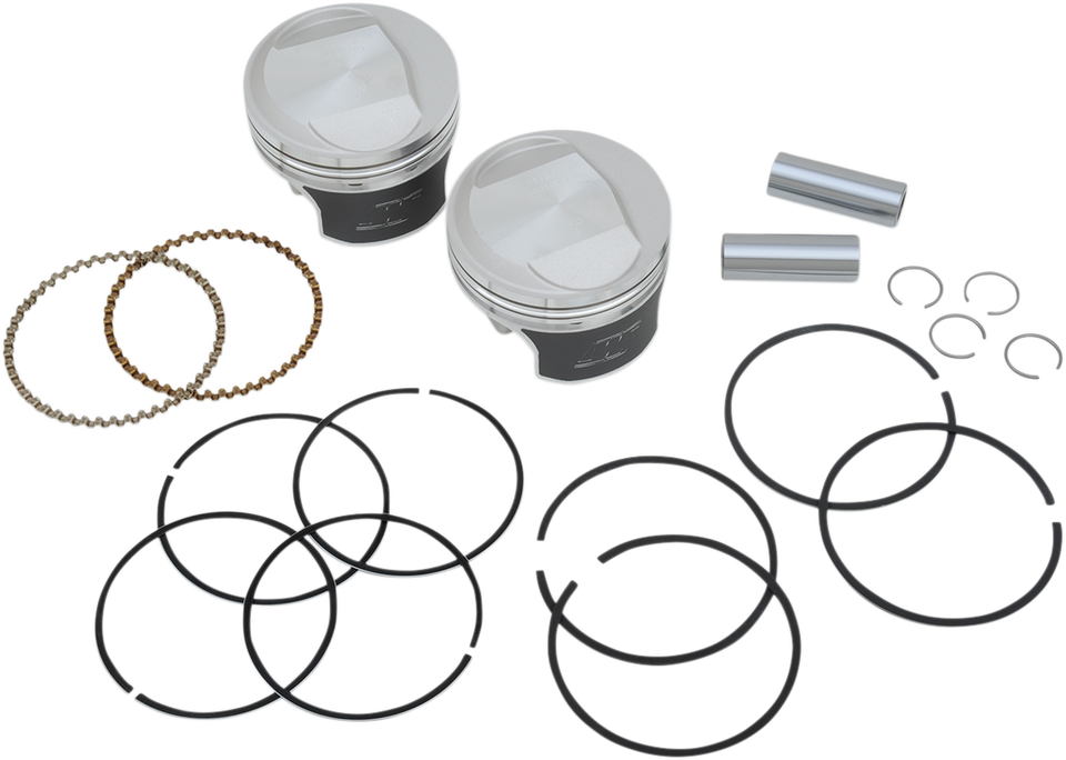 Tracker™ Series Piston Kit - 3.528" - 1340 cc 80 Cubic Inch - +0.030" - Evolution