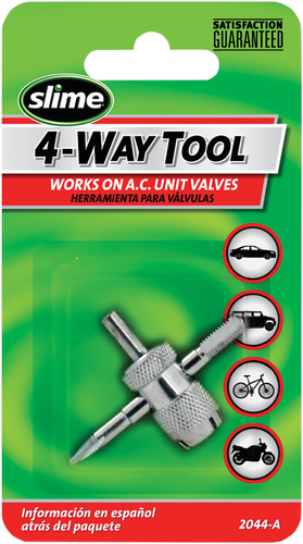 Tire Valve Tool - 4-Way