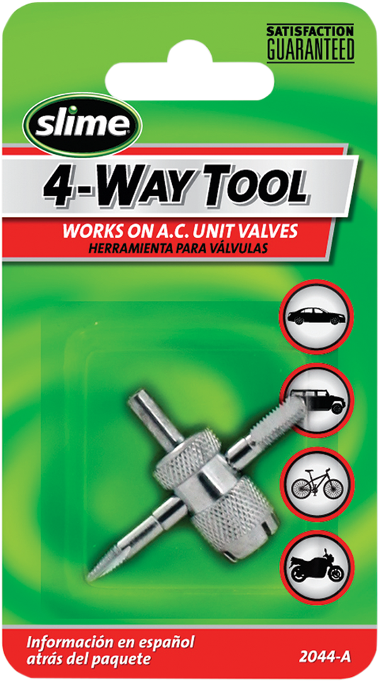 Tire Valve Tool - 4-Way