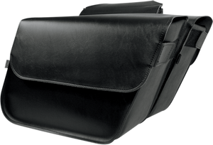 Raptor Saddlebag - Black - Super Slant - Lutzka's Garage