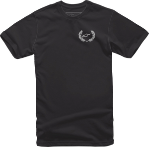 Wreath T-Shirt - Black - Medium - Lutzka's Garage