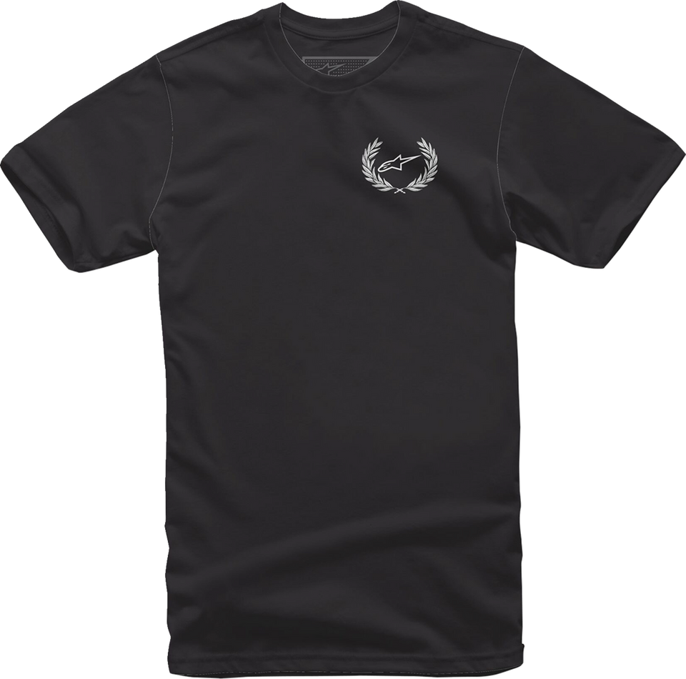 Wreath T-Shirt - Black - Medium - Lutzka's Garage