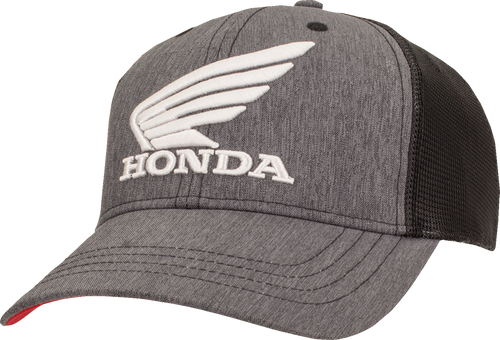 Honda Utility Hat - Gray/Black/Red - Lutzka's Garage