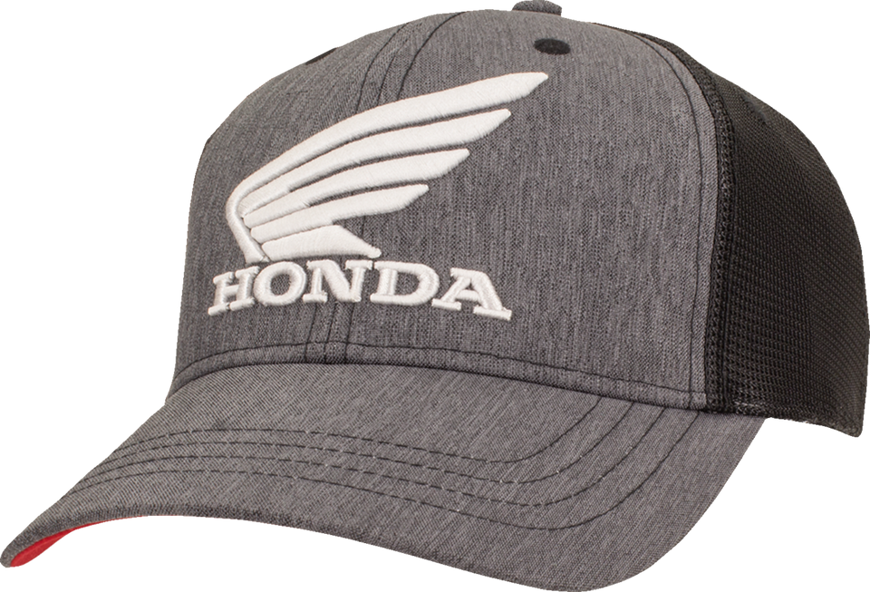 Honda Utility Hat - Gray/Black/Red - Lutzka's Garage