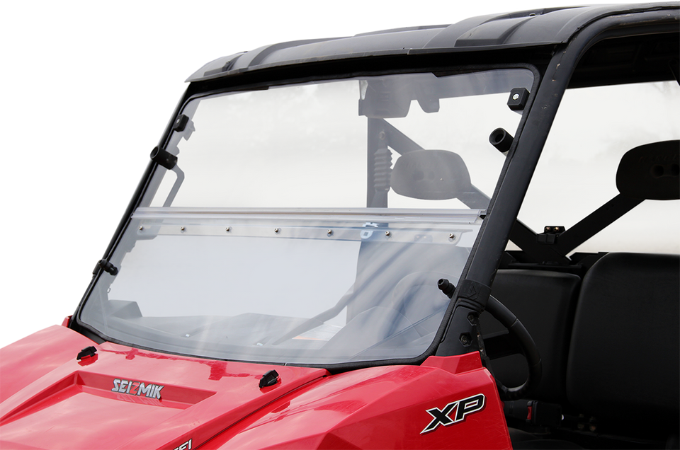 Folding Windshield - Hard Coated Polycarbonate - Ranger